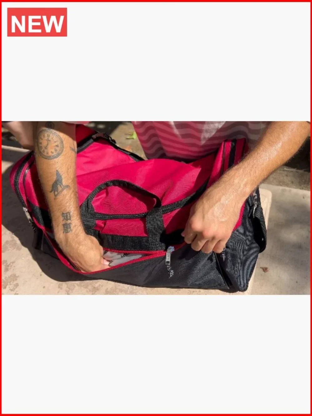 Extra Large Travel Duffle Bag with Adjustable Strap